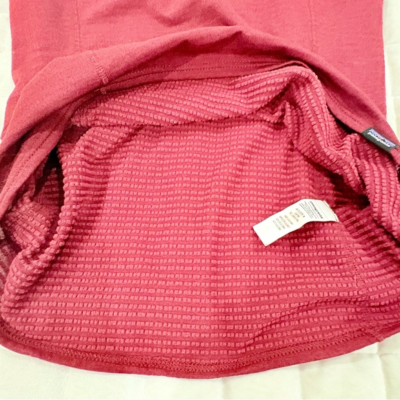 Patagonia Women's Capilene® Thermal Weight Zip-Neck Hoody Maroon Red Size XS - Picture 14 of 16